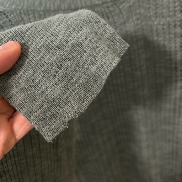 Love Ellie Open Front Ribbed Cardigan Olive Size Small Lightweight - Picture 6 of 6